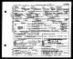 Death Certificate for Clara Frances Wagner Crow