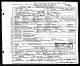Death Certificate for Frank Bednar