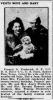 Visits Wife and Baby - Francis Azery 'Frank/Poochie' Frederick, Jr.