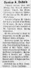 Obituary of Dunice Apolinar Dubois