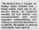 Info on the death of Roy John Touchet Info on the death of Roy John Touchet