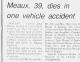 Obituary of Carroll John Meaux