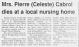 Obituary of Celeste LeBlanc Cabrol