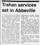 Obituary of Wilfred Frank Trahan
