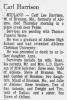 Obituary of Carl Lee Harrison