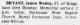 Death Notice of James Wesley 'Jim' Bryant