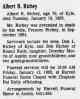 Obituary of Albert Russell Richey, Jr.