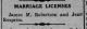 Marriage License Announcement of James Melfred Robertson and Wanda Eljean 'Jean' Rosprim