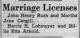 Marriage License Announcement of Harris Heinrich Lohmeyer and Billie Etta Brisbon Marriage License Announcement of Harris Heinrich Lohmeyer and Billie Etta Brisbon