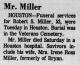 Obituary of Robert Shirley Miller