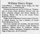 Obituary of William Henry 'Bill' Drgac