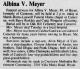 Obituary of Albina Vlasta Drgac Meyer
