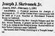Death Notice of Joseph John Skrivanek, Jr.