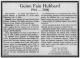 Obituary of Dr. Guinn Fain Hubbard