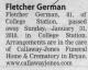 Death Notice of Fletcher Napoleon German, Jr.