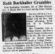 Obituary of Melva LaRuth 'Ruth' Burkhalter Grumbles