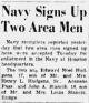 Navy Signs Up Two Area Men Navy Signs Up Two Area Men