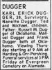 Obituary of Karl Erick Dugger