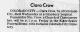 Death Notice of Clara Frances Wagner Crow Death Notice of Clara Frances Wagner Crow