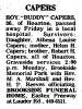 Obituary of Roy Bliss 'Buddy' Capers, Jr.