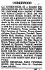 Obituary of C. J. Underwood