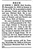 Obituary of Edwin Joseph 'Eddie' Beck