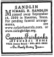 Death Notice of Michael Ray Sandlin, Sr.