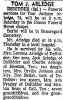 Obituary of Tom Jackson Arledge