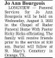 Obituary of Jo Ann McKinley Bourgeois