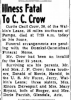 Obituary of Curtis Cecil Crow