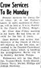 Obituary of Curtis Cecil Crow