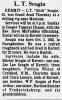 Obituary of Lawrence Tilton Scogin