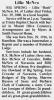 Obituary of Lillie Ruth McGuire McNew