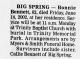 Obituary of Bonnie Ruth McNew Bennett