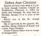 Obituary of Debra Ann Clement