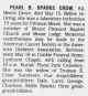 Obituary of Pearl Brown Krause Sparks Crow
