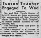 Tucson Teacher Engaged To Wed