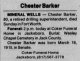 Obituary of William Chester Barker