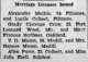 Marriage License Announcement of Grady Clarence Crow and Mary Frances Scribner
