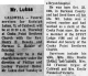 Obituary of Rudolph Luksa