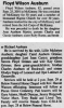 Obituary of Floyd Wilson Ausburn