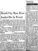 Beach City Man, Ross Senior Die In Wreck