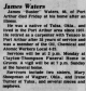 Obituary of James Bert 'Buster' Waters