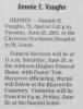 Death Notice of James Easton 'Jimmie' Vaughn Death Notice of James Easton 'Jimmie' Vaughn