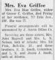 Obituary of Eva May South Griffee