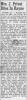 Obituary of Julia Marie McBride Privat