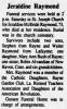Obituary of Jeraldine Antoine McBride Raymond