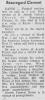 Obituary of Beauregard Clement Obituary of Beauregard Clement