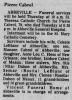 Obituary of Pierre Cabrol