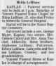 Obituary of Hilda LeBlanc